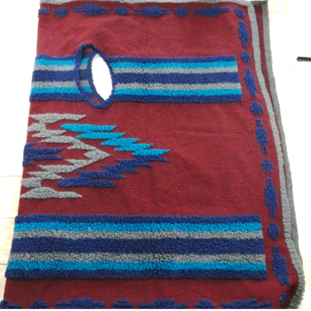 Ryan Michael Tribal Pattern Wool Blend Shawl Vest… - image 5
